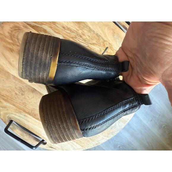 Lucky Brand Leather Basil Ankle Booties, Women's size 8.5, Black - Picture 5 of 8